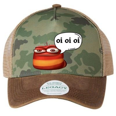 Funny Oi Oi Oi Red Worm Sarcastic Meme Legacy Tie Dye Trucker Hat