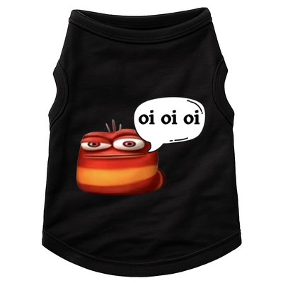 Funny Oi Oi Oi Red Worm Sarcastic Meme Doggie Tank