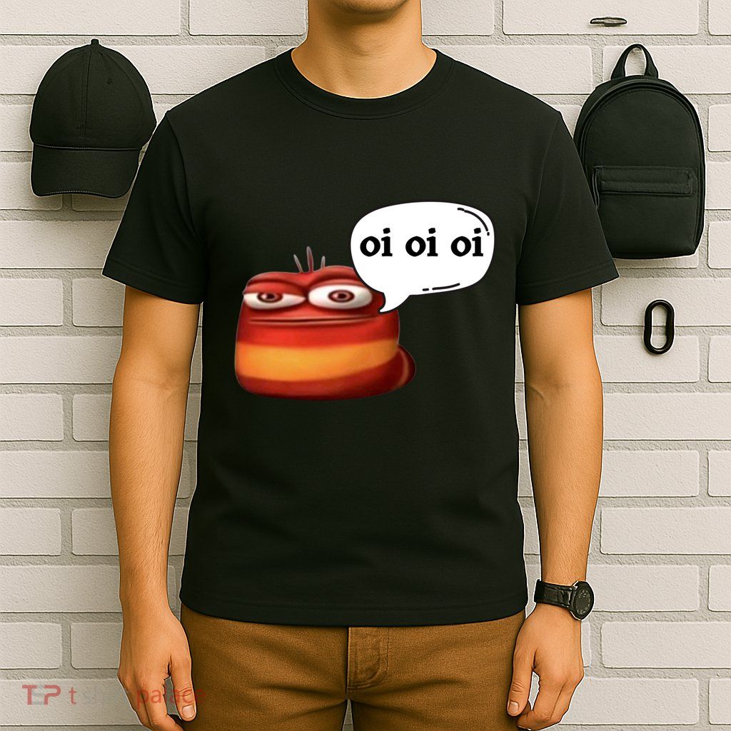 Funny Oi Oi Oi Red Worm Sarcastic Meme T-Shirt
