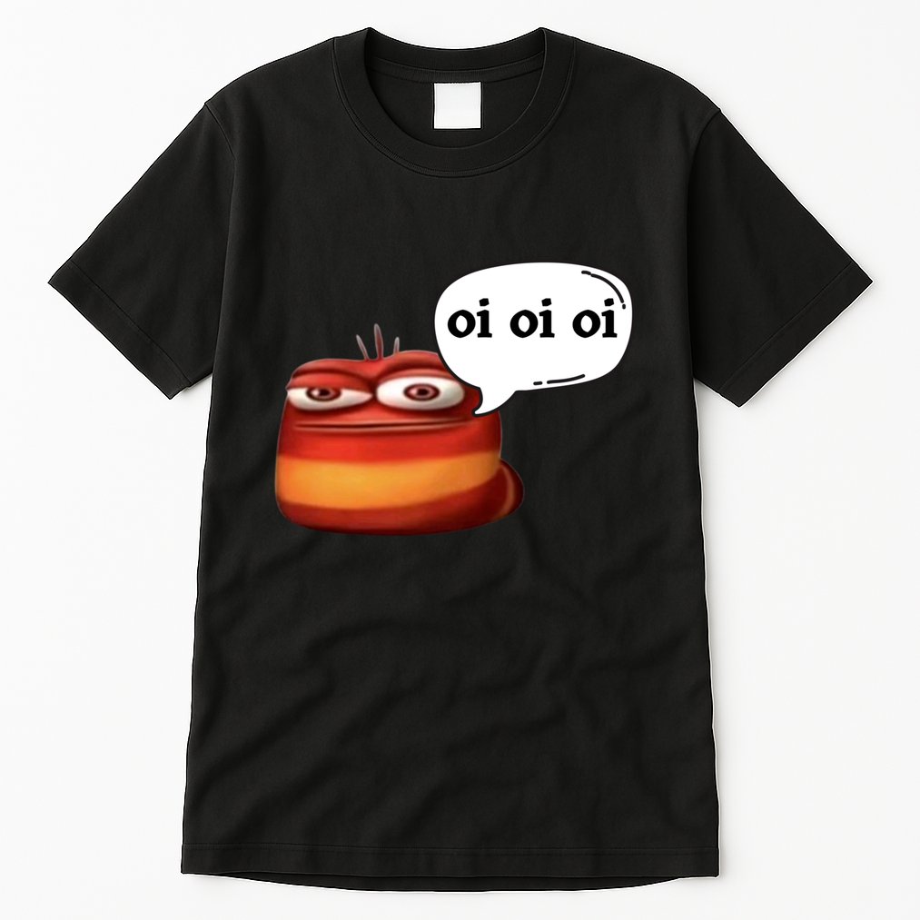 Funny Oi Oi Oi Red Worm Sarcastic Meme Tall T-Shirt