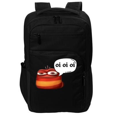 Funny Oi Oi Oi Red Worm Sarcastic Meme Impact Tech Backpack