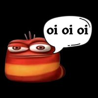 Funny Oi Oi Oi Red Worm Sarcastic Meme 7-Panel Snapback Hat
