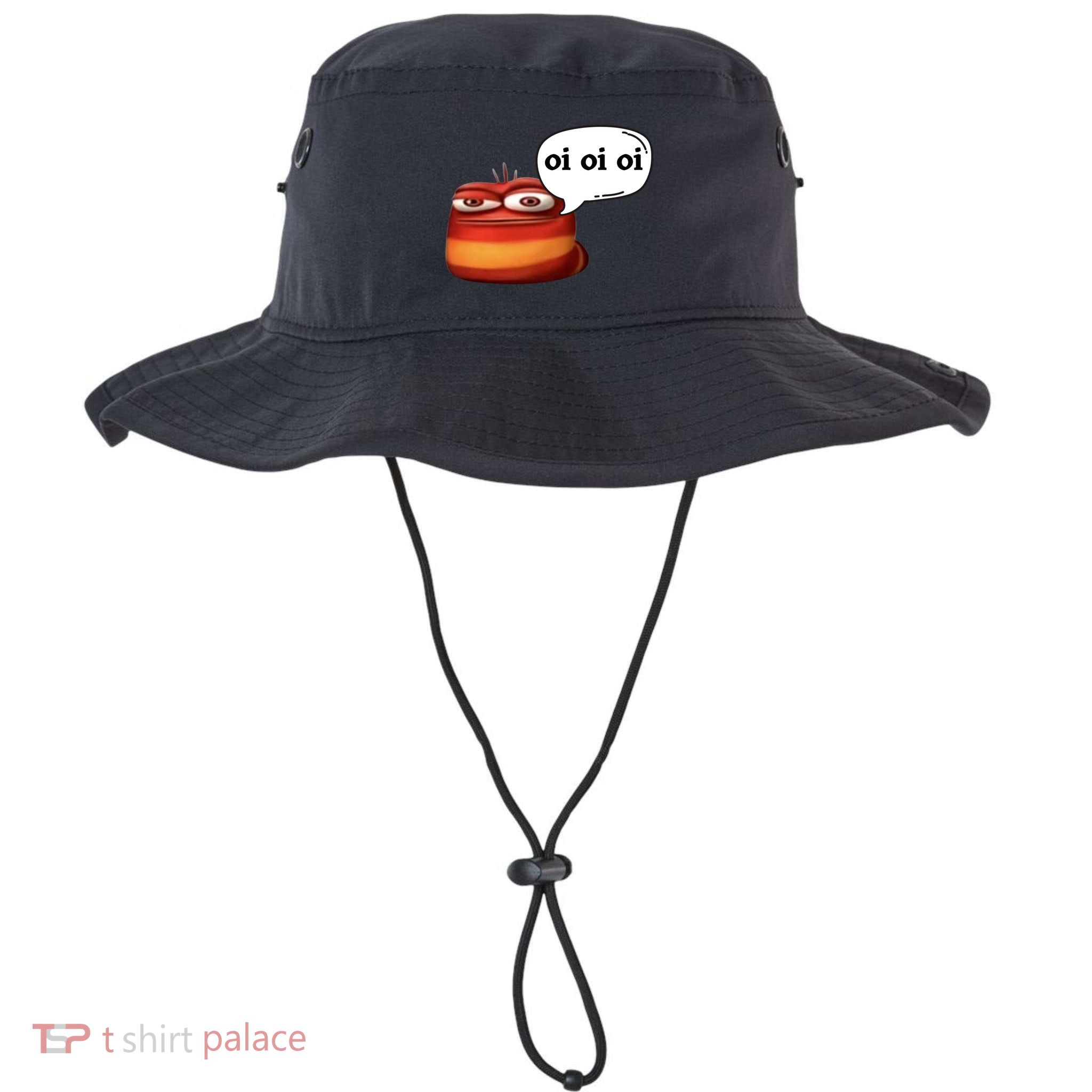 Funny Oi Oi Oi Red Worm Sarcastic Meme Bucket Hat