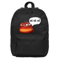 Funny Oi Oi Oi Red Worm Sarcastic Meme 16 in Basic Backpack