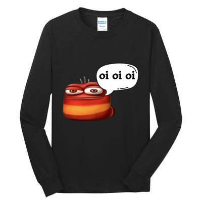 Funny Oi Oi Oi Red Worm Sarcastic Meme Tall Long Sleeve T-Shirt