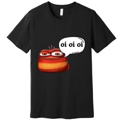 Funny Oi Oi Oi Red Worm Sarcastic Meme Premium T-Shirt