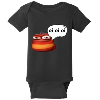 Funny Oi Oi Oi Red Worm Sarcastic Meme Baby Bodysuit