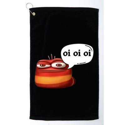 Funny Oi Oi Oi Red Worm Sarcastic Meme Golf Towel