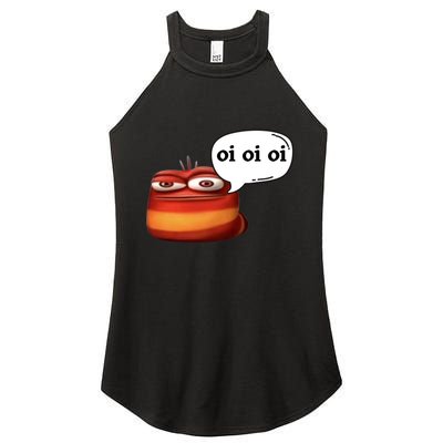 Funny Oi Oi Oi Red Worm Sarcastic Meme Women's Perfect Tri Rocker Tank