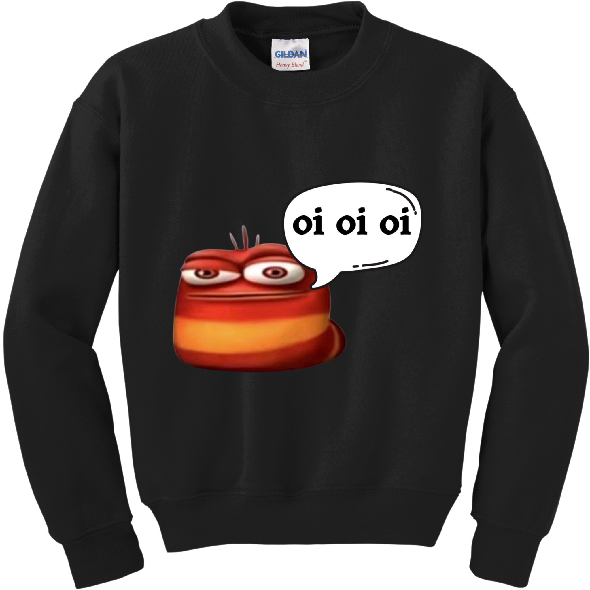 Funny Oi Oi Oi Red Worm Sarcastic Meme Kids Sweatshirt