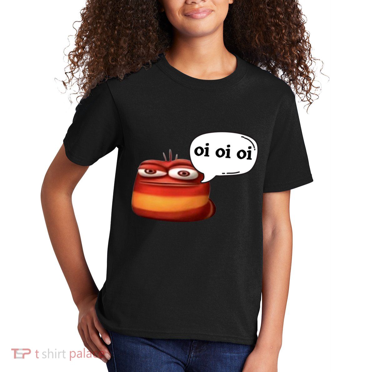 Funny Oi Oi Oi Red Worm Sarcastic Meme Kids T-Shirt
