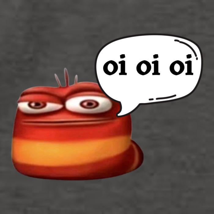 Funny Oi Oi Oi Red Worm Sarcastic Meme Vector Backpack