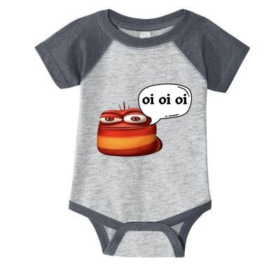 Funny Oi Oi Oi Red Worm Sarcastic Meme Infant Baby Jersey Bodysuit