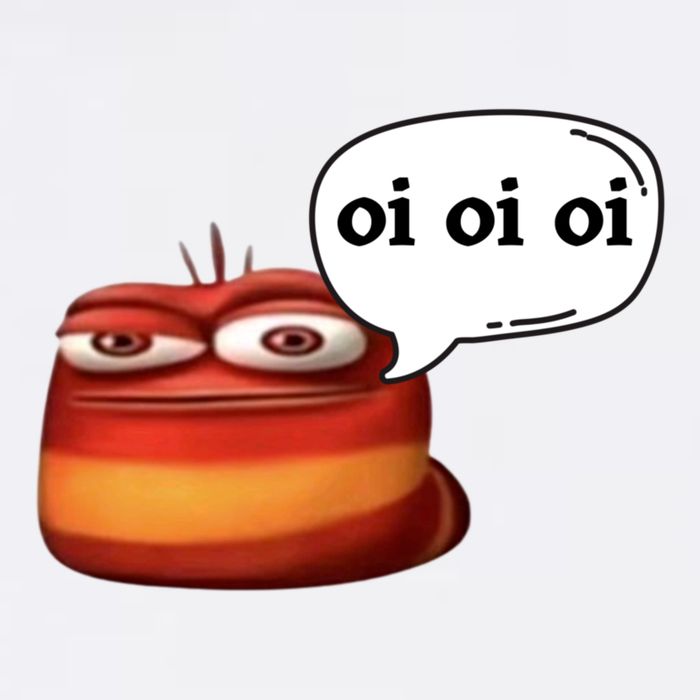 Funny Oi Oi Oi Red Worm Sarcastic Meme Garment-Dyed Sweatshirt