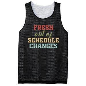 Fresh Out Of Schedule Changes Funny School Counselor Mesh Reversible Basketball Jersey Tank