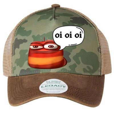 Funny Oi Oi Oi Red Worm Sarcastic Meme Legacy Tie Dye Trucker Hat