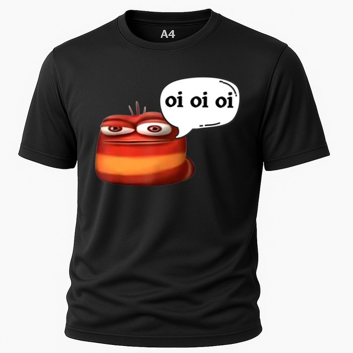 Funny Oi Oi Oi Red Worm Sarcastic Meme Cooling Performance Crew T-Shirt