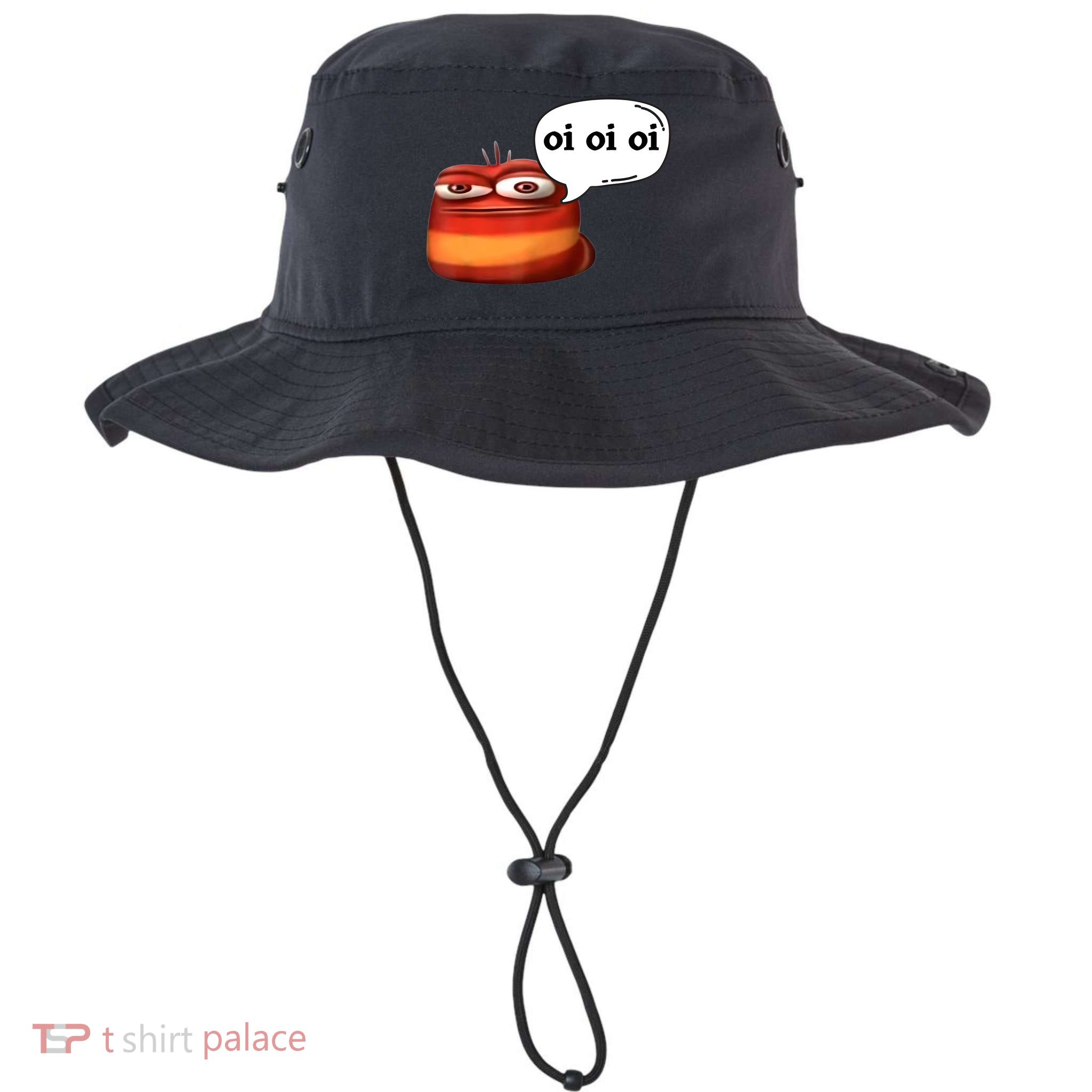 Funny Oi Oi Oi Red Worm Sarcastic Meme Bucket Hat
