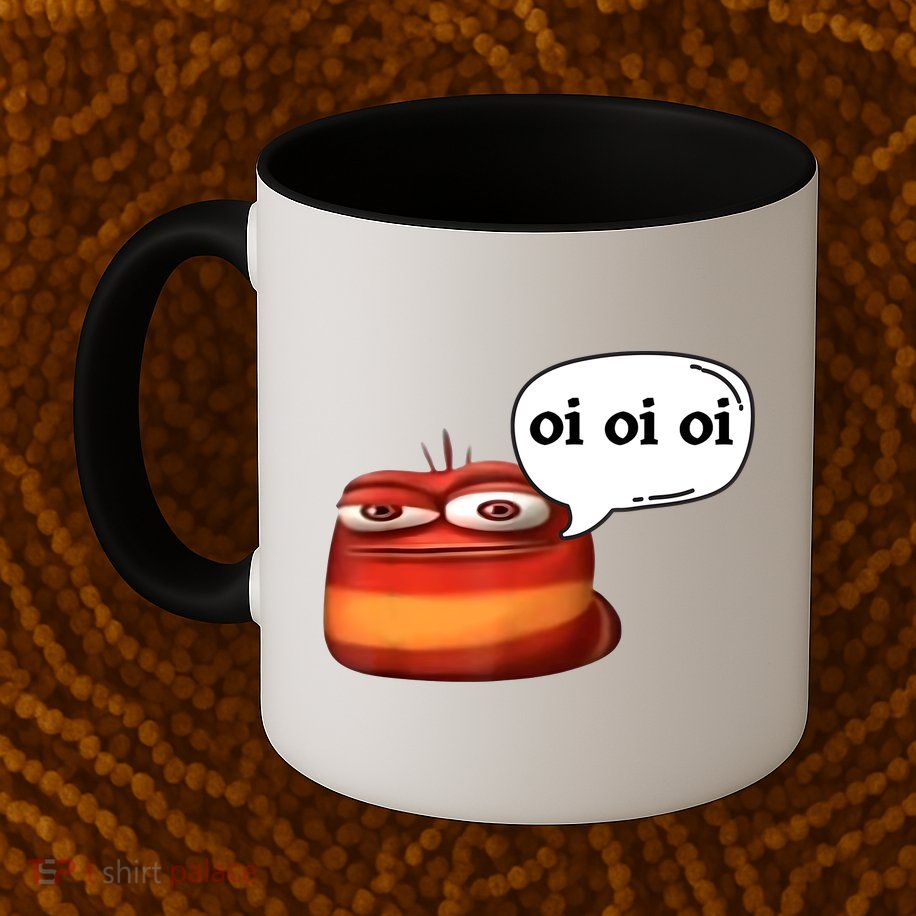 Funny Oi Oi Oi Red Worm Sarcastic Meme Mug
