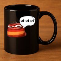 Funny Oi Oi Oi Red Worm Sarcastic Meme 11oz C Handle Ceramic Mug