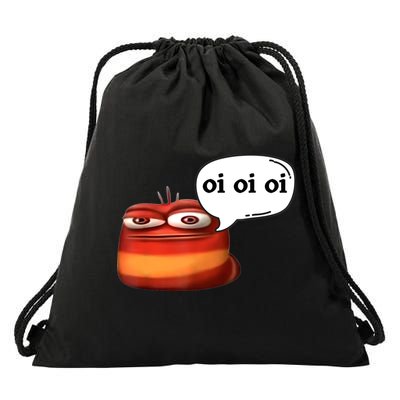Funny Oi Oi Oi Red Worm Sarcastic Meme Drawstring Bag