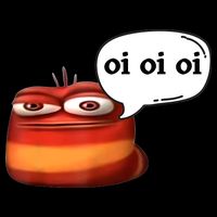 Funny Oi Oi Oi Red Worm Sarcastic Meme Drawstring Bag
