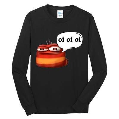 Funny Oi Oi Oi Red Worm Sarcastic Meme Tall Long Sleeve T-Shirt