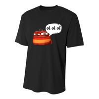 Funny Oi Oi Oi Red Worm Sarcastic Meme Youth Performance Sprint T-Shirt