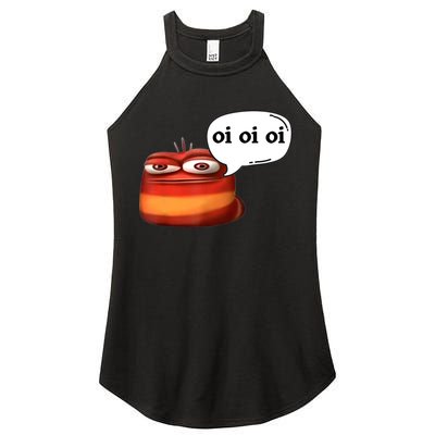 Funny Oi Oi Oi Red Worm Sarcastic Meme Women's Perfect Tri Rocker Tank