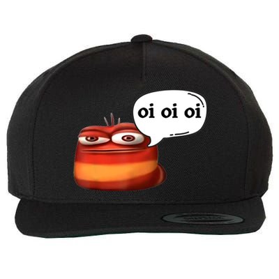 Funny Oi Oi Oi Red Worm Sarcastic Meme Wool Snapback Cap