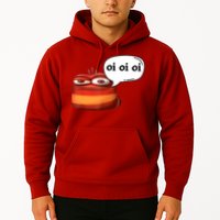 Funny Oi Oi Oi Red Worm Sarcastic Meme Hoodie