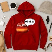 Funny Oi Oi Oi Red Worm Sarcastic Meme Hoodie