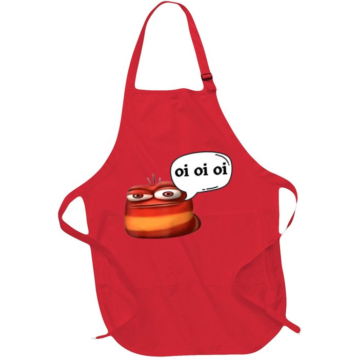 Funny Oi Oi Oi Red Worm Sarcastic Meme Apron