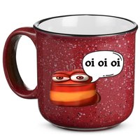Funny Oi Oi Oi Red Worm Sarcastic Meme 15oz Campfire Ceramic Mug