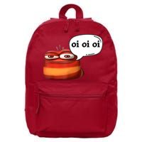 Funny Oi Oi Oi Red Worm Sarcastic Meme 16 in Basic Backpack