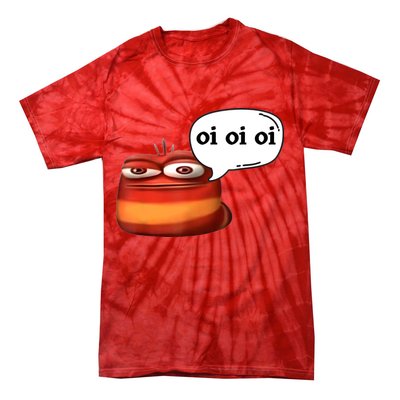 Funny Oi Oi Oi Red Worm Sarcastic Meme Tie-Dye T-Shirt