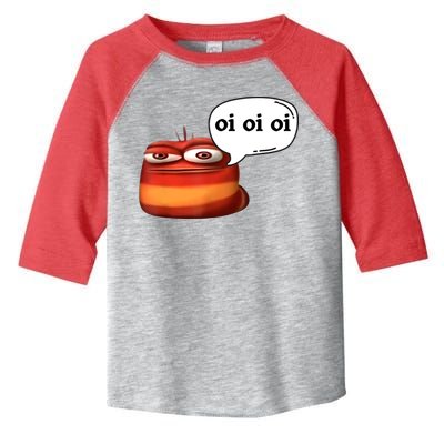 Funny Oi Oi Oi Red Worm Sarcastic Meme Toddler Fine Jersey T-Shirt