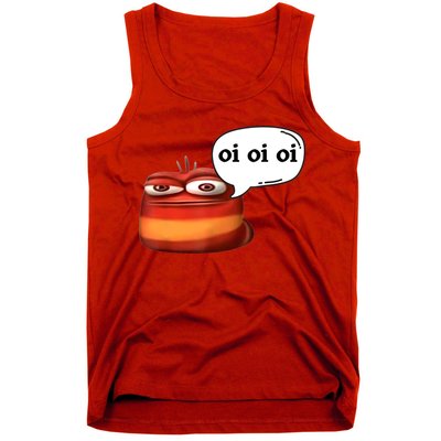 Funny Oi Oi Oi Red Worm Sarcastic Meme Tank Top