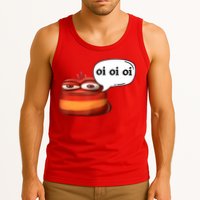 Funny Oi Oi Oi Red Worm Sarcastic Meme Tank Top