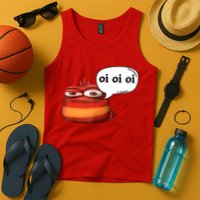 Funny Oi Oi Oi Red Worm Sarcastic Meme Tank Top