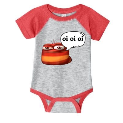 Funny Oi Oi Oi Red Worm Sarcastic Meme Infant Baby Jersey Bodysuit