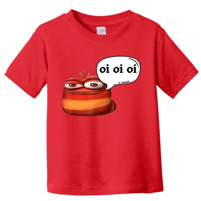 Funny Oi Oi Oi Red Worm Sarcastic Meme Toddler T-Shirt