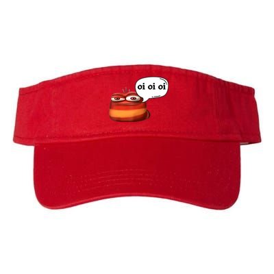 Funny Oi Oi Oi Red Worm Sarcastic Meme Valucap Bio-Washed Visor