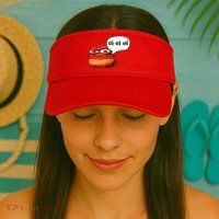 Funny Oi Oi Oi Red Worm Sarcastic Meme Visor