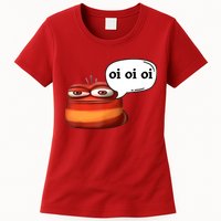 Funny Oi Oi Oi Red Worm Sarcastic Meme Womens T-Shirt