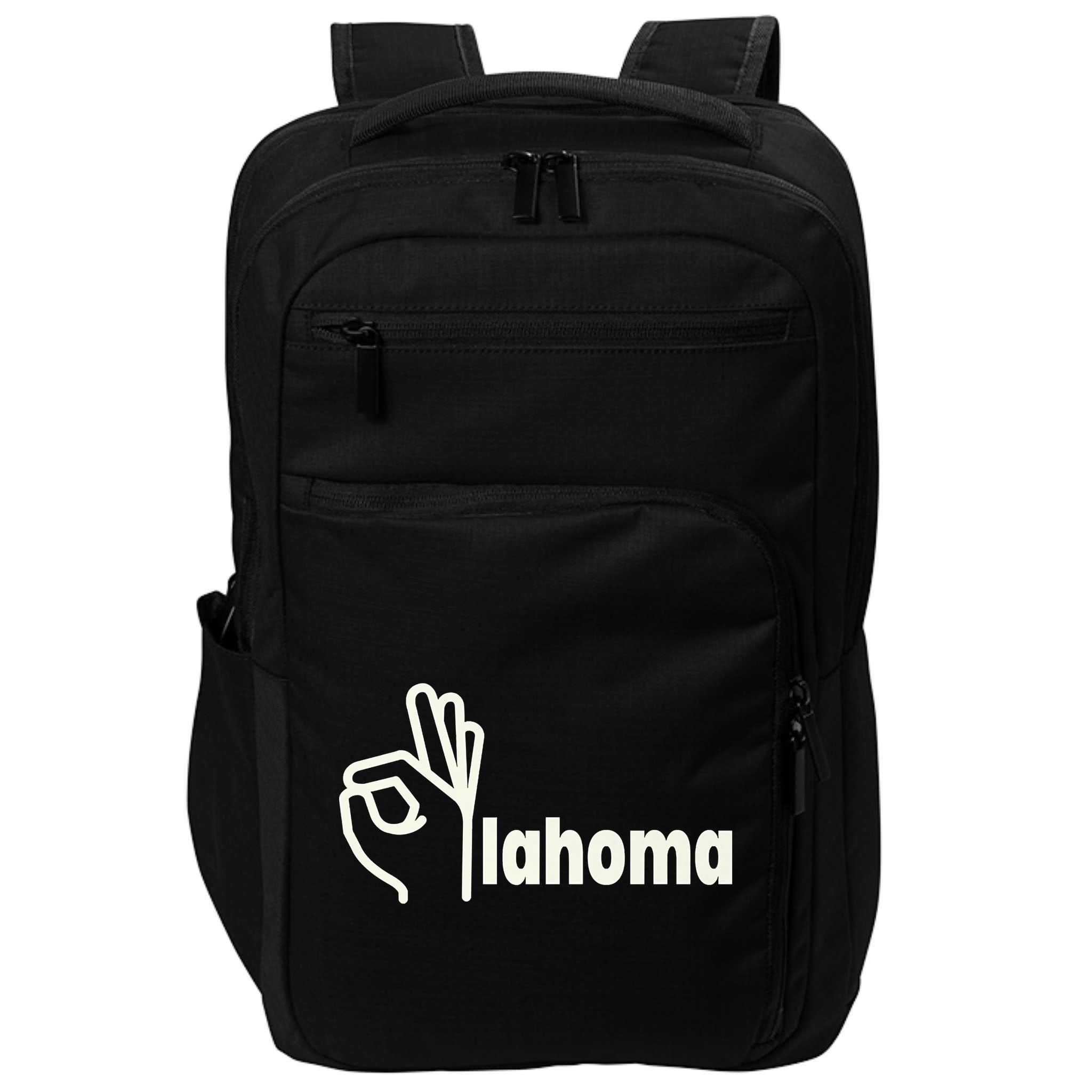 Funny Oklahoma OK State Impact Tech Backpack