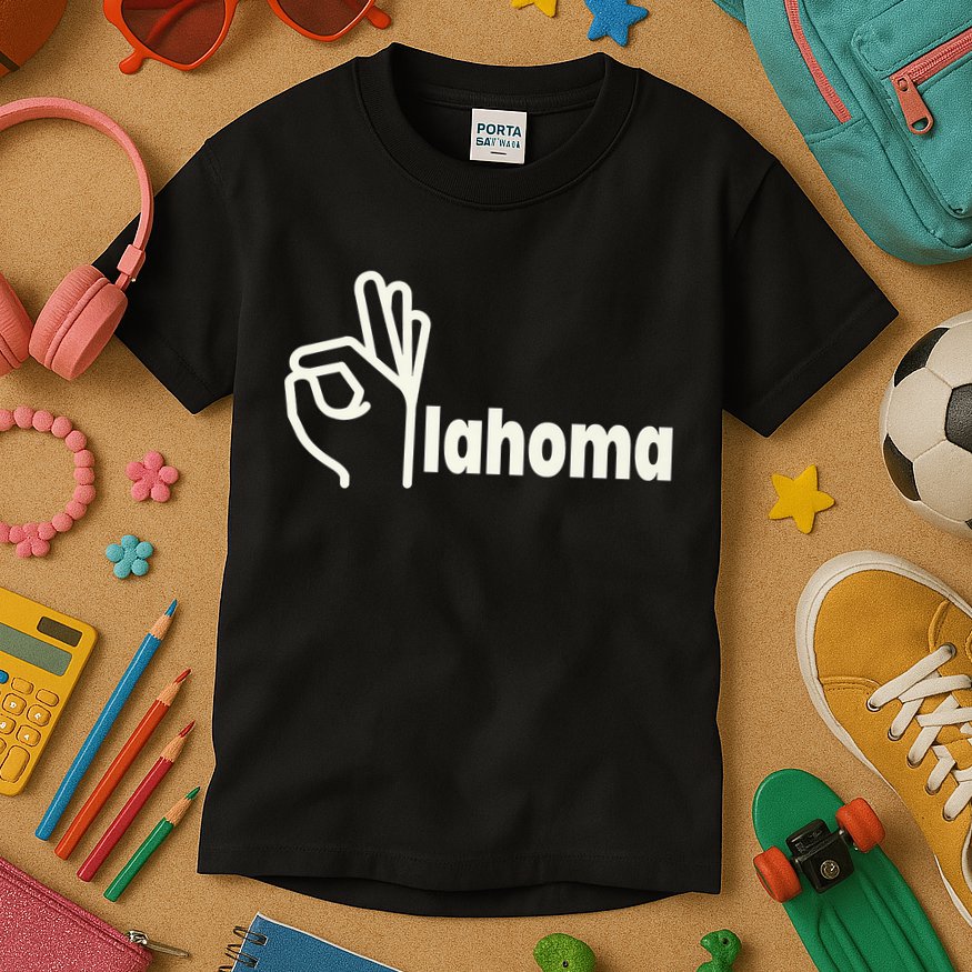 Funny Oklahoma OK State Kids T-Shirt