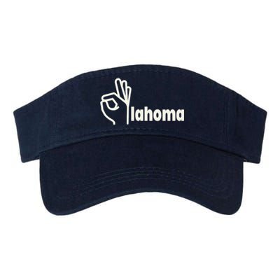 Funny Oklahoma OK State Valucap Bio-Washed Visor