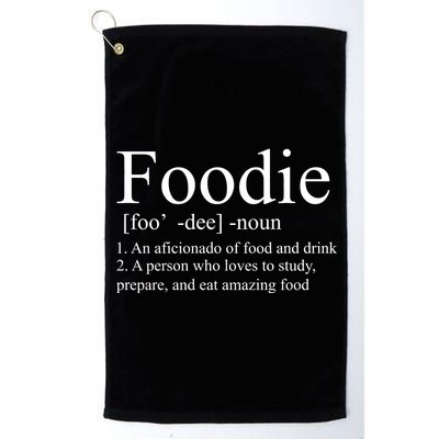 Foodie Definition Platinum Collection Golf Towel