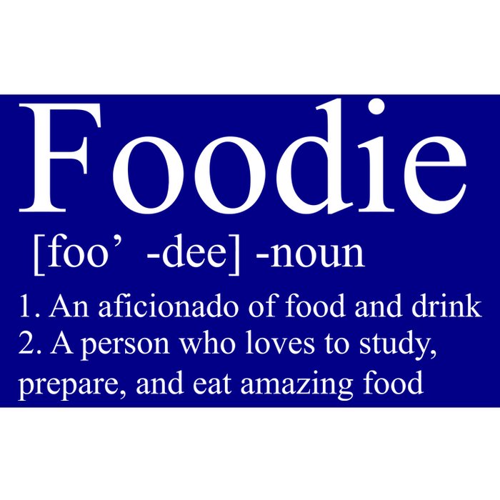 Foodie Definition Bumper Sticker